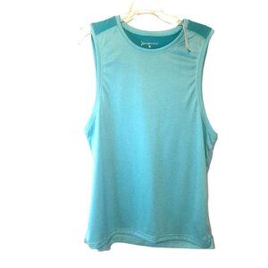 NWT Orangetheory Mens  Sm Tank Top Heathered Teal